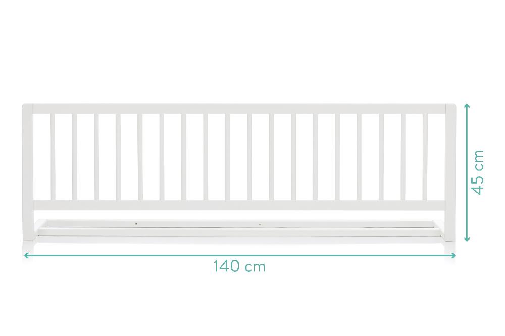 babymarkt Bettgitter Lilly 140 x 45 cm weiß Vatertagsangebot