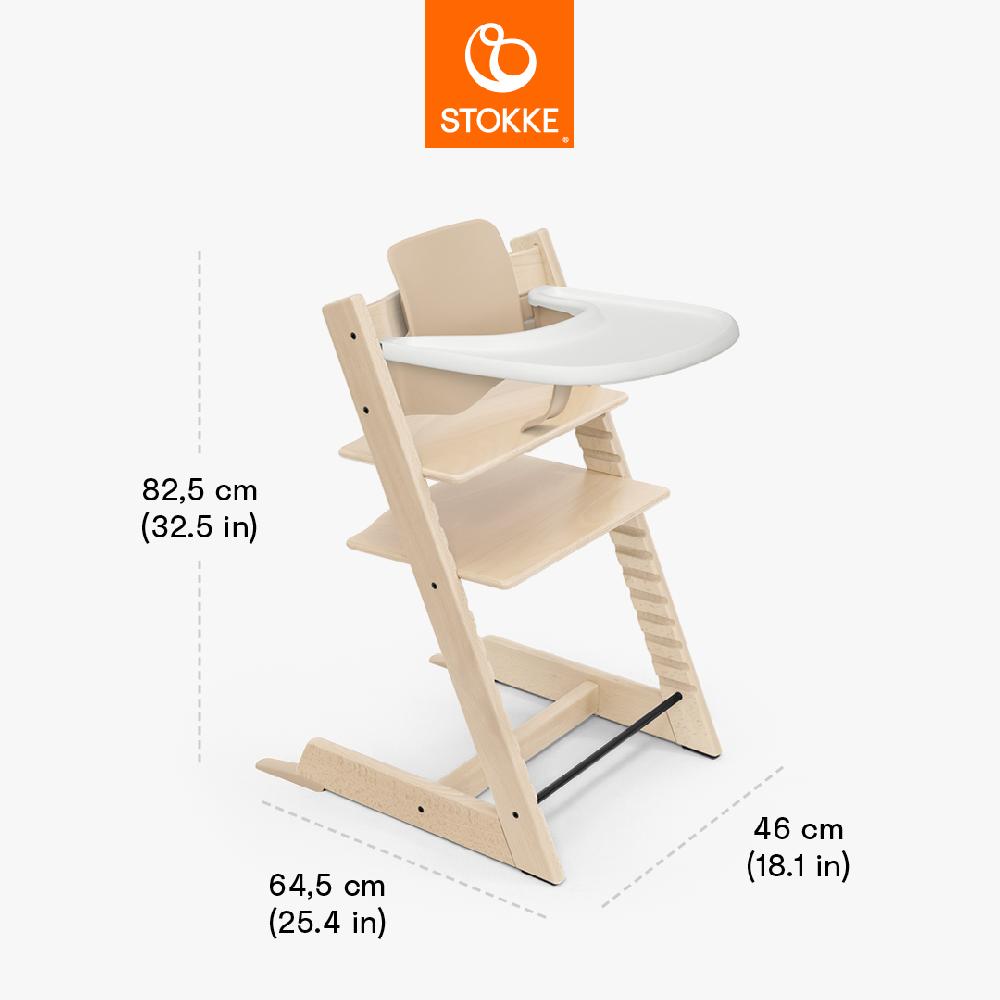 babymarkt Tripp Trapp Hochstuhl Buche natur inkl. Tray weiß und Baby Set V2 natur Große Rabatte
