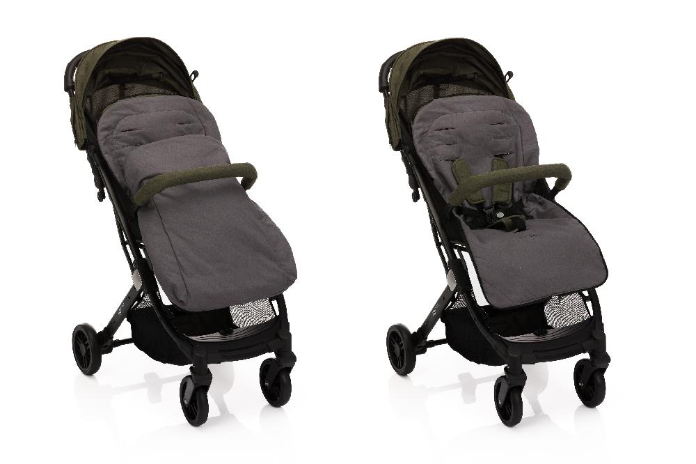 babymarkt Sommerfußsack Eco 83x43 cm grau Fabrikladen