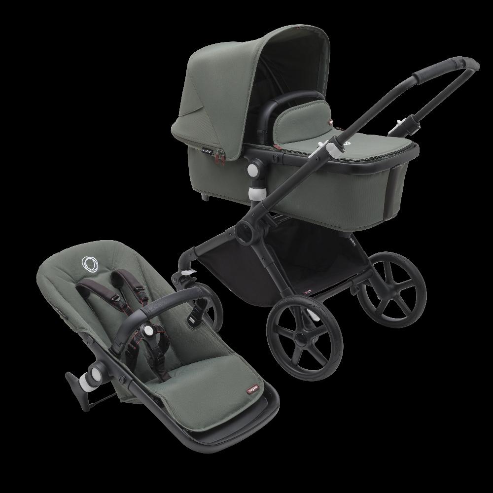 babymarkt 3in1 Kinderwagen Set Fox Cub Forest Green inklusive MAXI COSI Babyschale Pebble 360 Essential Black Online