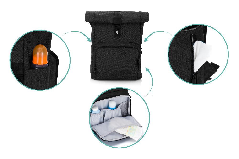 babymarkt Wickelrucksack Tokio schwarz Exklusivangebot