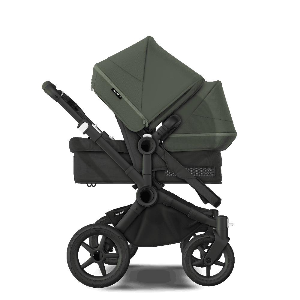 babymarkt Geschwisterwagen Donkey 5 Duo Complete Black/Forest Green Jubiläumsangebot