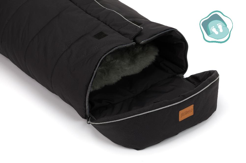 babymarkt Winterfußsack Mavensi mit Lammfelleinlage schwarz Bestseller