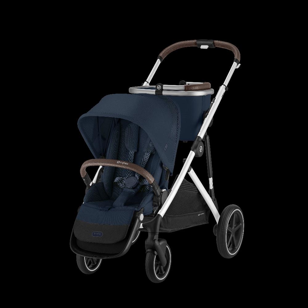 babymarkt Kinderwagen Gazelle S Silver Ocean Blue inklusive Babyschale Cloud G i-Size Plus Ocean Blue Basisstation Base G und Adapter Letzte 3 Tage