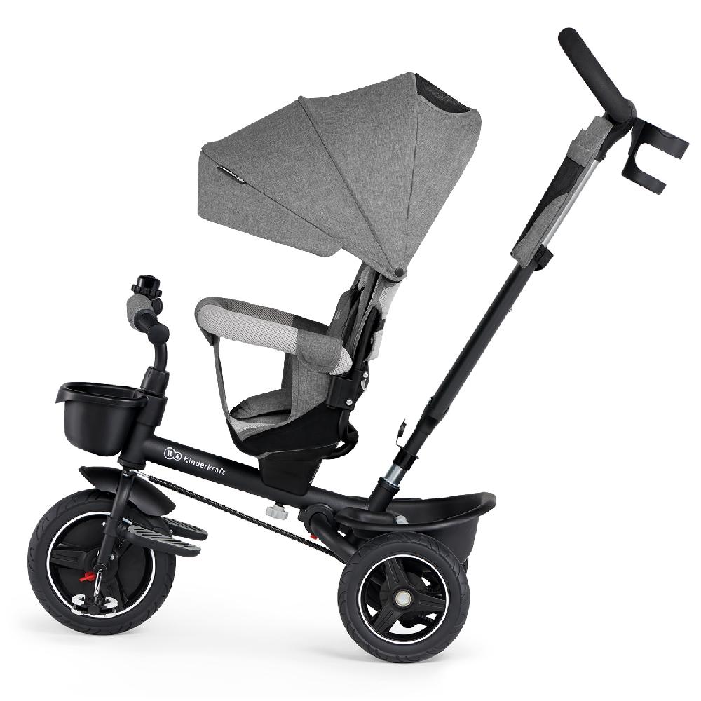 babymarkt 5 in 1 Dreirad SPINSTEP platinum grey Kostenloser Versand international