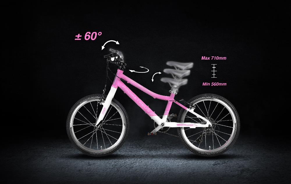 babymarkt PRO Kinderfahrrad 20" SHOCKING PINK rosa-weiss Fabrik Onlineshop