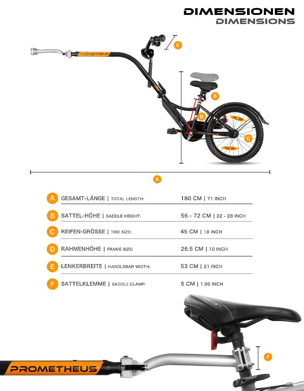 babymarkt Tandem Fahrradanhänger 18" Online Outlet