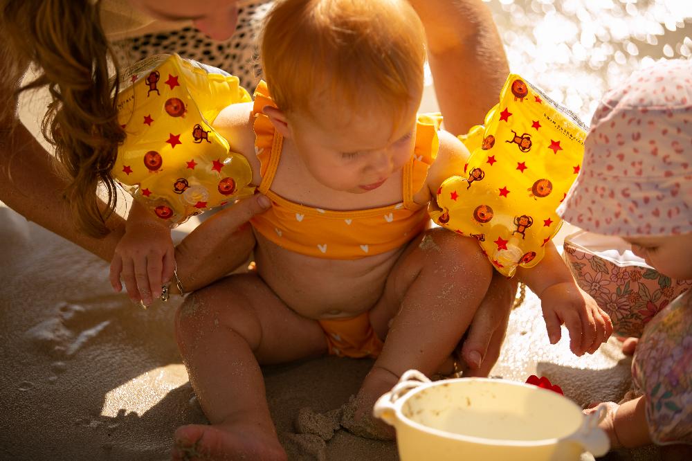 babymarkt Lila Leopard Schwimmflügel (0-2 Jahre) Sonderangebot der Fabrik