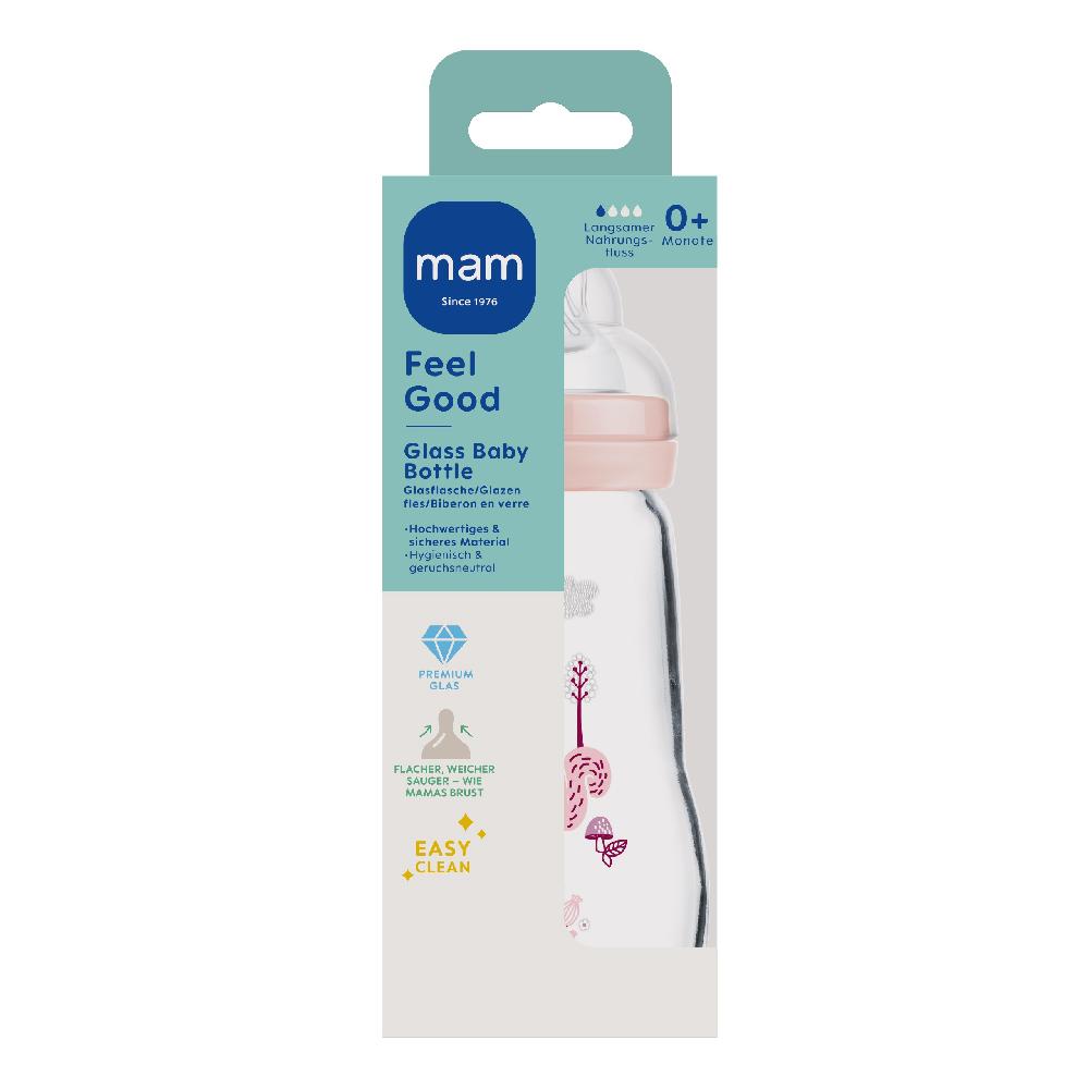 babymarkt Glasflasche Feel Good 260 ml ab 0 Monaten Vogel/Eichhörnchen rosa Günstig kaufen