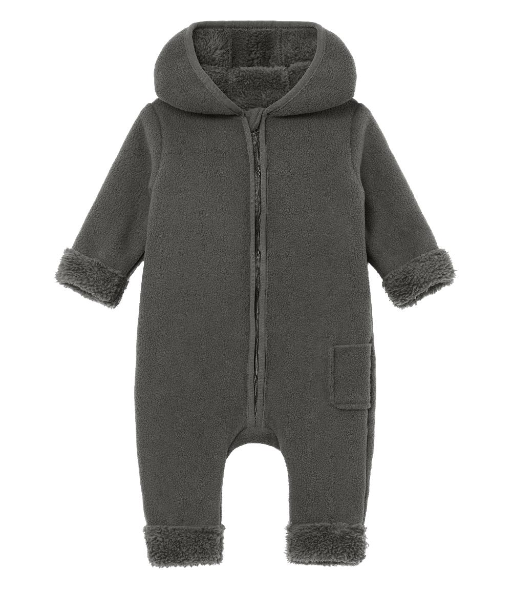babymarkt Fleece Overall kuddel grau