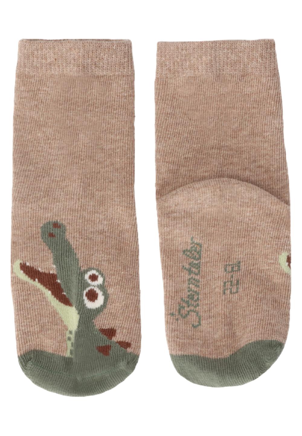 babymarkt Söckchen 3er-Pack Krokodil braun melange Black Friday