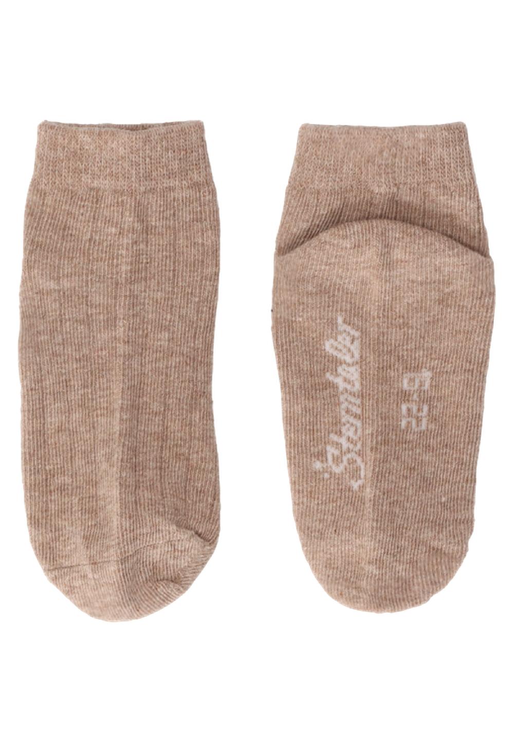 babymarkt Kurz-Socken 3er-Pack Rippe braun melange Cyber Monday