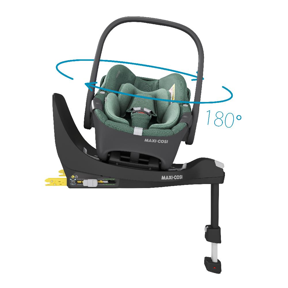 babymarkt Set Babyschale Pebble 360 Essential Green plus Basisstation FamilyFix 360 Sonderangebot