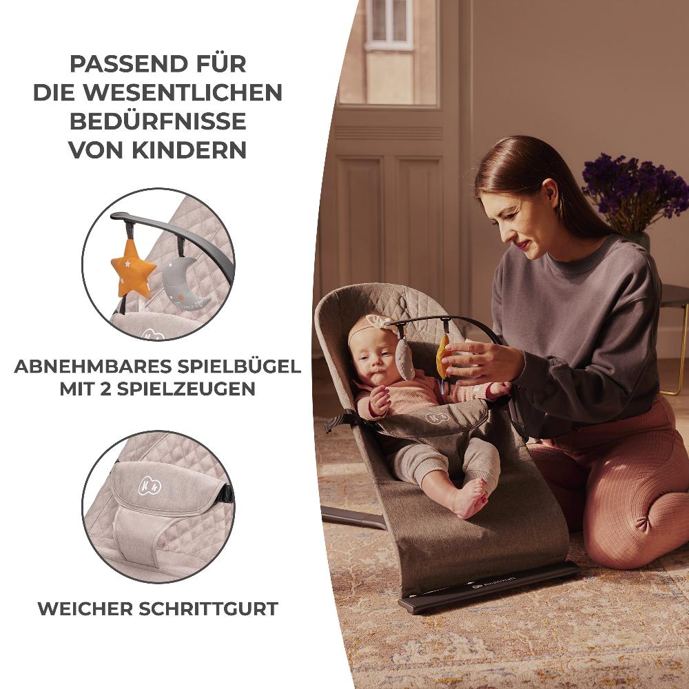 babymarkt Babywippe MIMI beige Valentinstagsangebot
