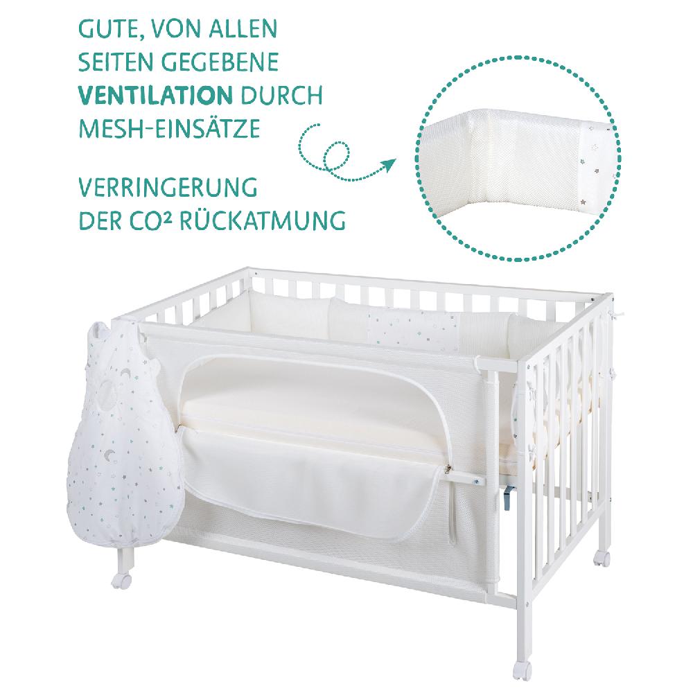 babymarkt Room Bed safe asleep Sternenzauber weiß Blitzangebot
