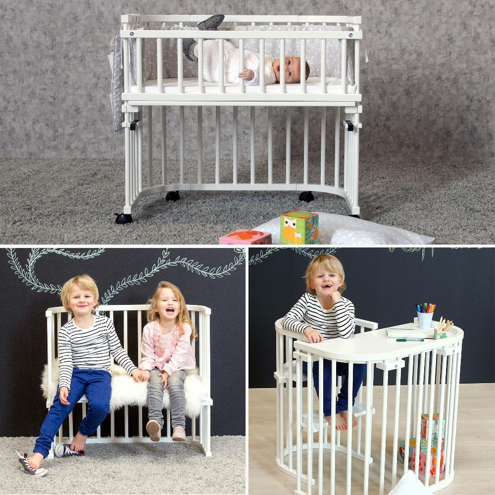babymarkt Maxi Beistellbett Comfort Plus weiß lackiert Neueste Stile