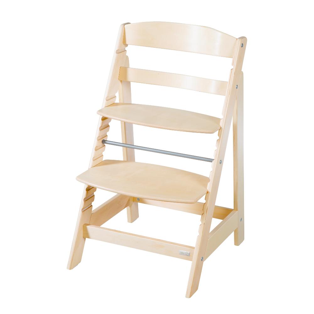 babymarkt Treppenhochstuhl Born Up natur Set 2 in 1 inkl. Aufsatz Greyish gesteppt 50% Rabatt für begrenzte Zeit