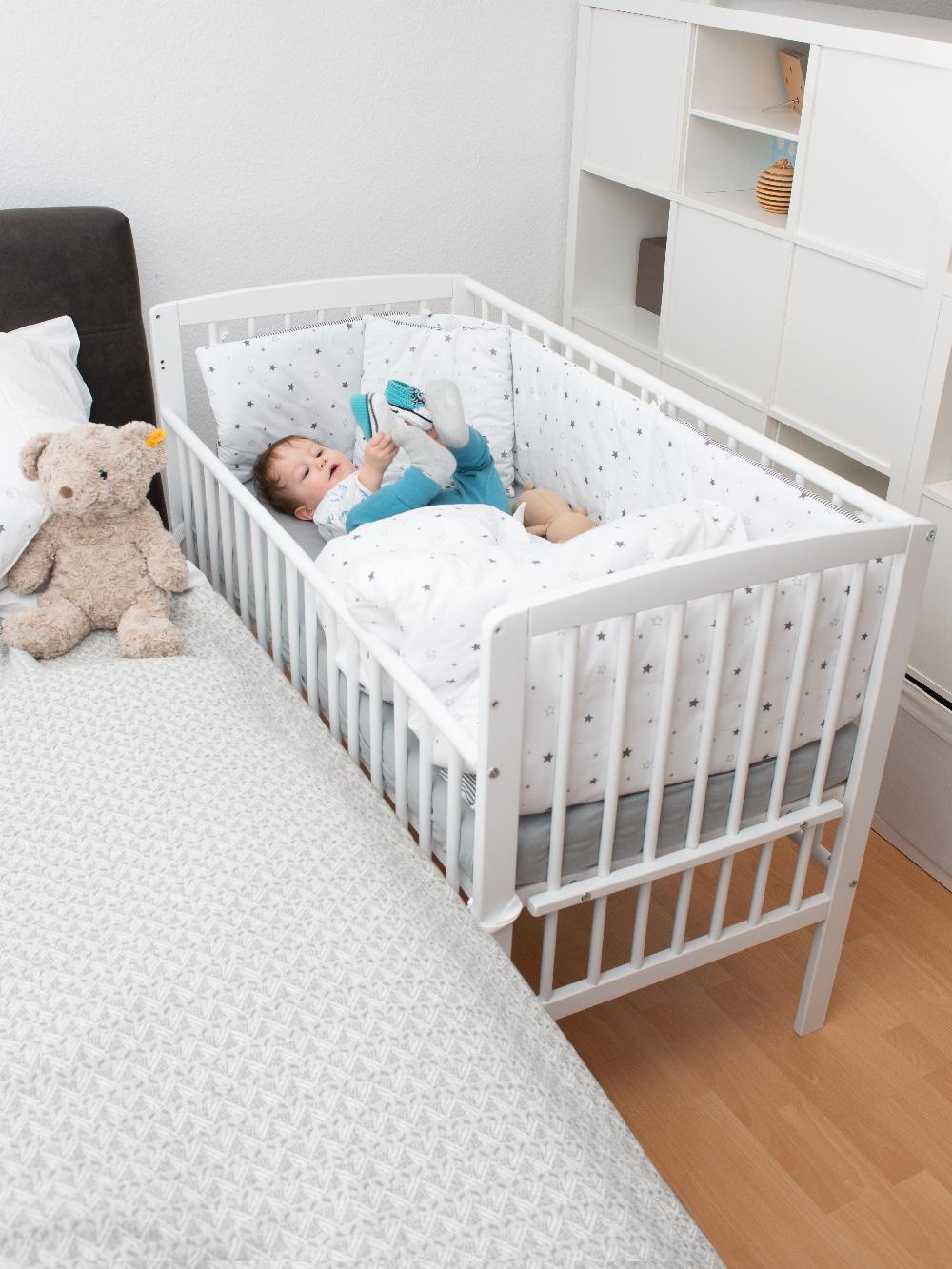 babymarkt Beistellbett Micky Plus weiß lackiert Angebote