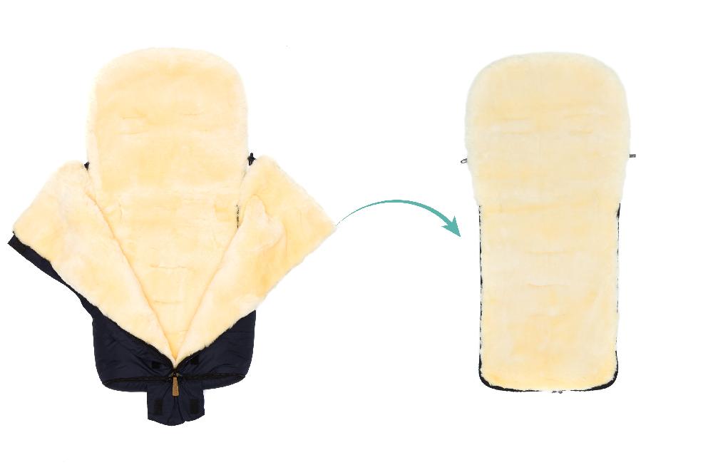 babymarkt Winterfußsack Jarvis Lammfell schwarz Saisonschlussverkauf