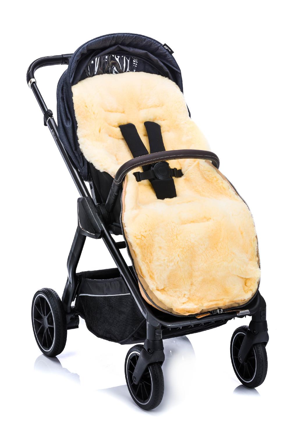 babymarkt Winterfußsack Bernina Lammfell cappuccino Muttertagsangebot