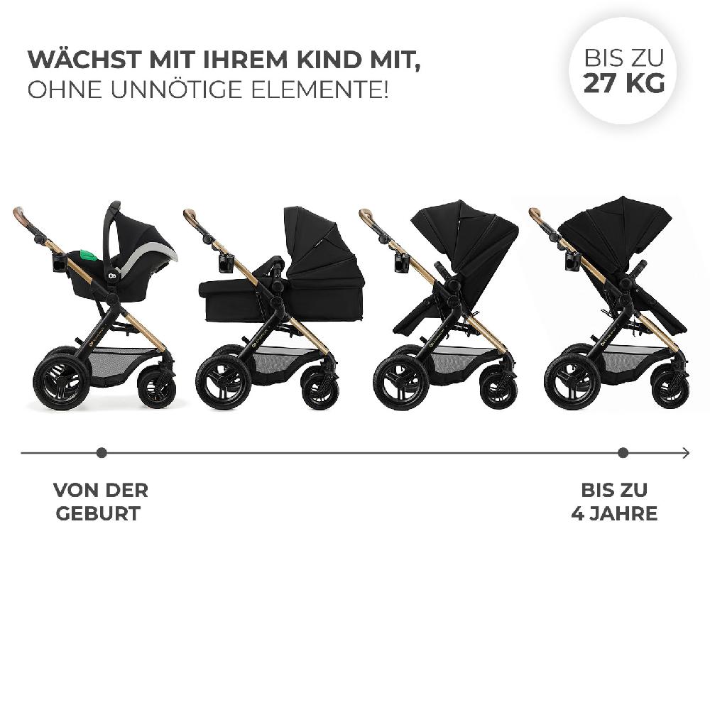 babymarkt Kombikinderwagen MOOV2 XL Pure Black Kauf eins, bekomm eins gratis