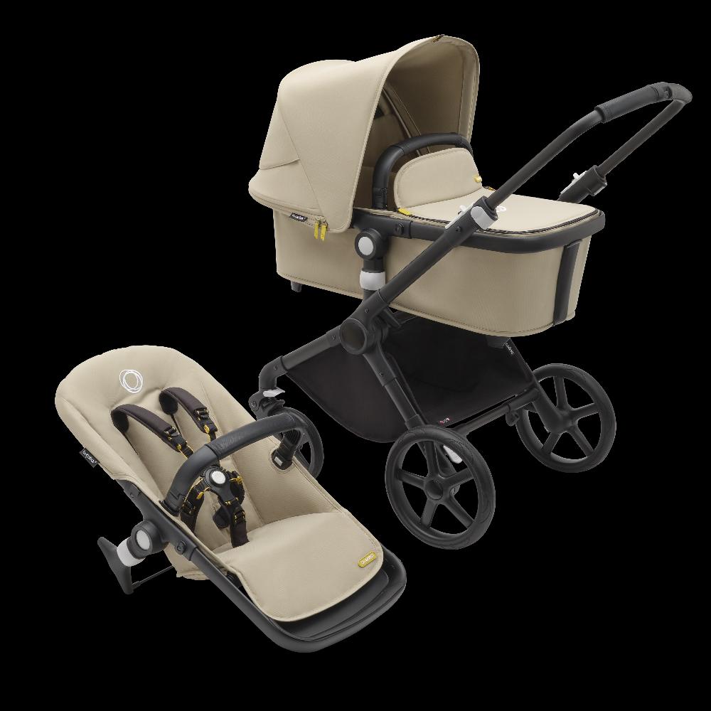 babymarkt 3in1 Kinderwagen Set Fox Cub Desert Beige inklusive MAXI COSI Babyschale Pebble 360 Essential Black Kostenlose Rückgabe