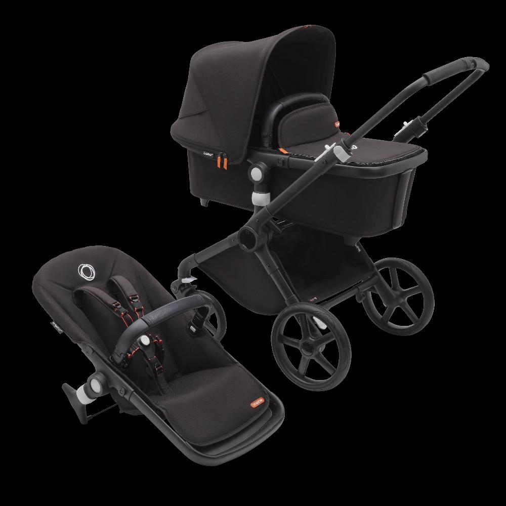babymarkt 3in1 Kinderwagen Set Fox Cub Midnight Black inklusive MAXI COSI Babyschale Pebble 360 Essential Black Begrenzte Freigabe