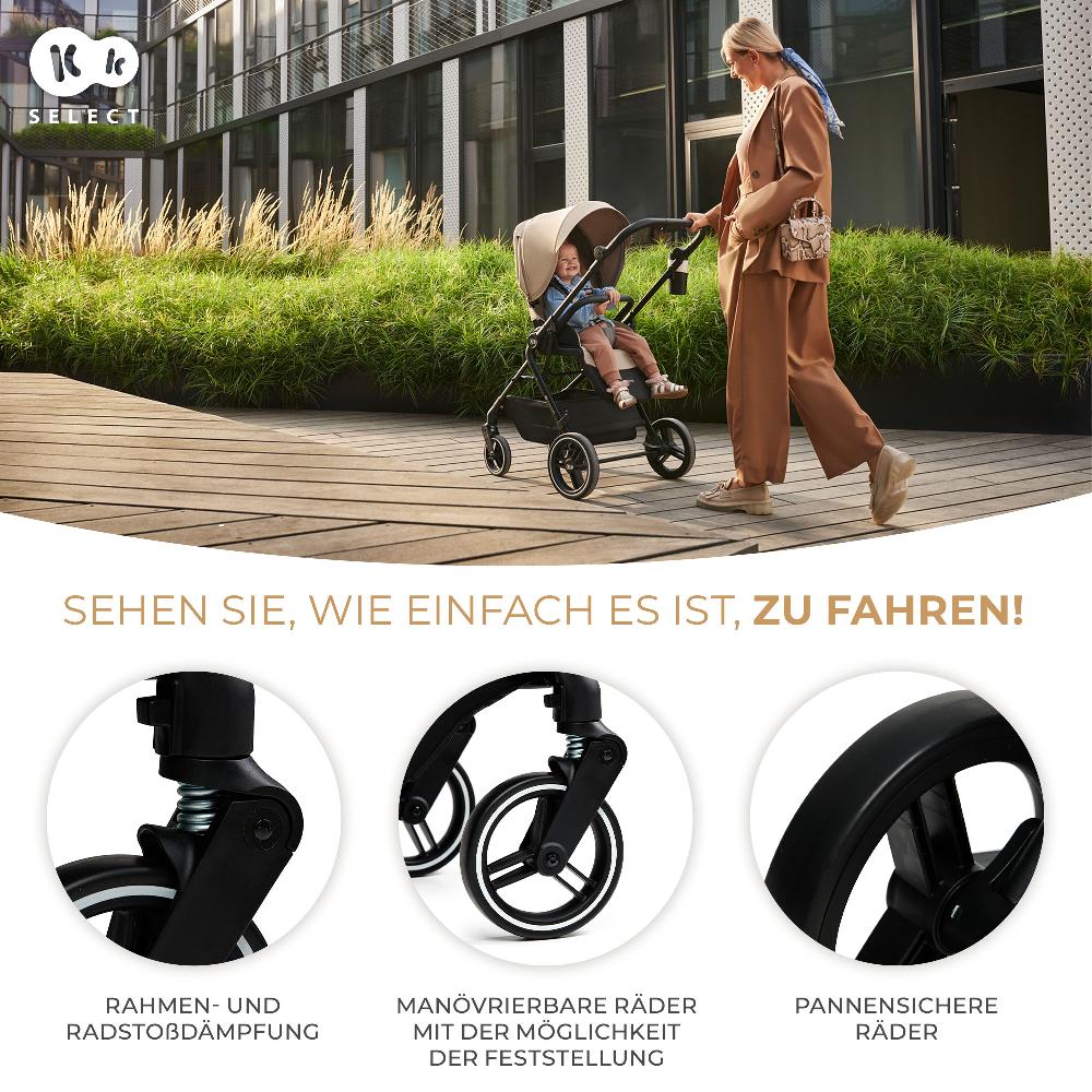 babymarkt Kinderwagen YOXI 2in1 Moonlight Grey Nur für heute