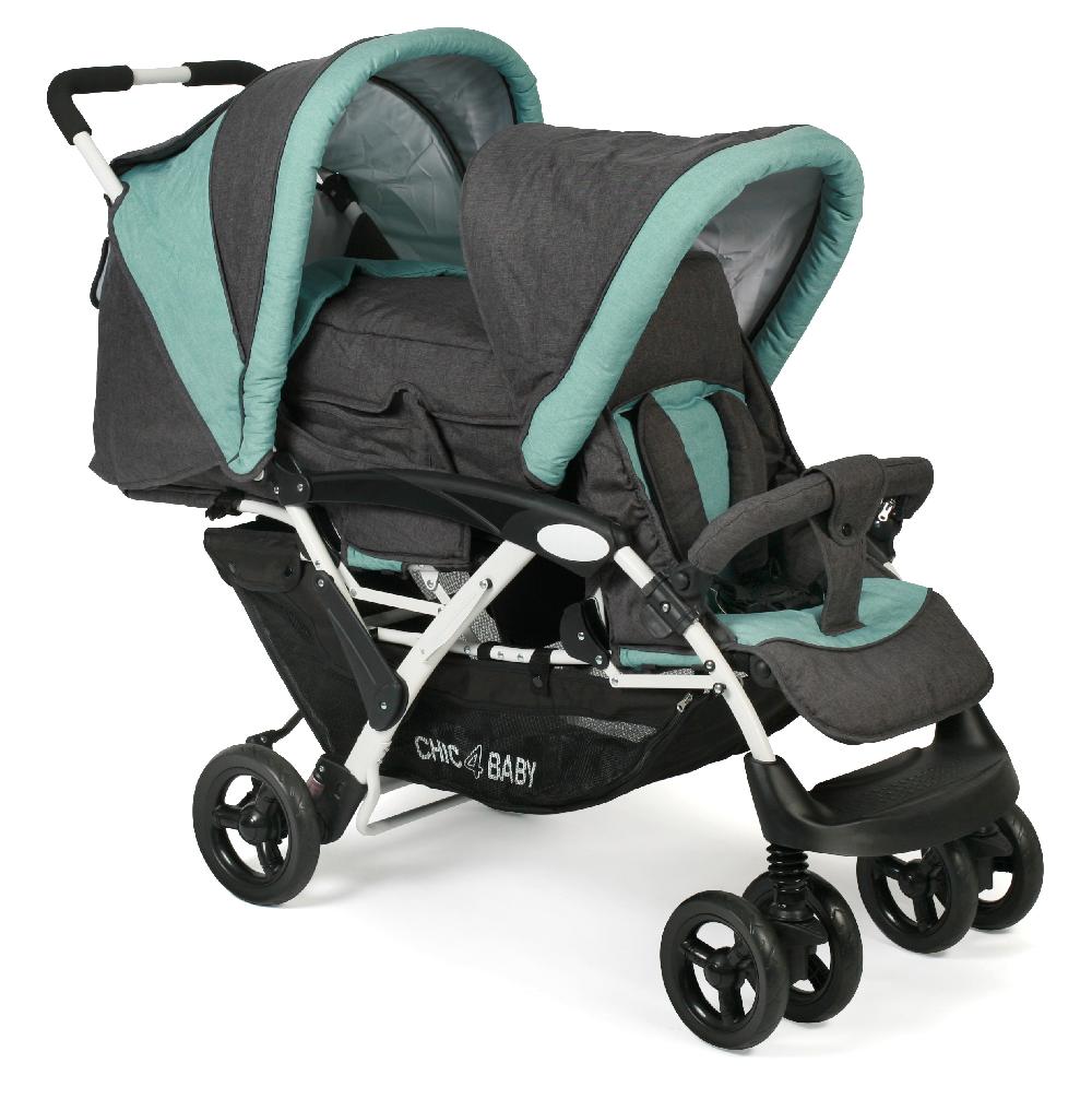 babymarkt Geschwisterwagen DUO Melange mint