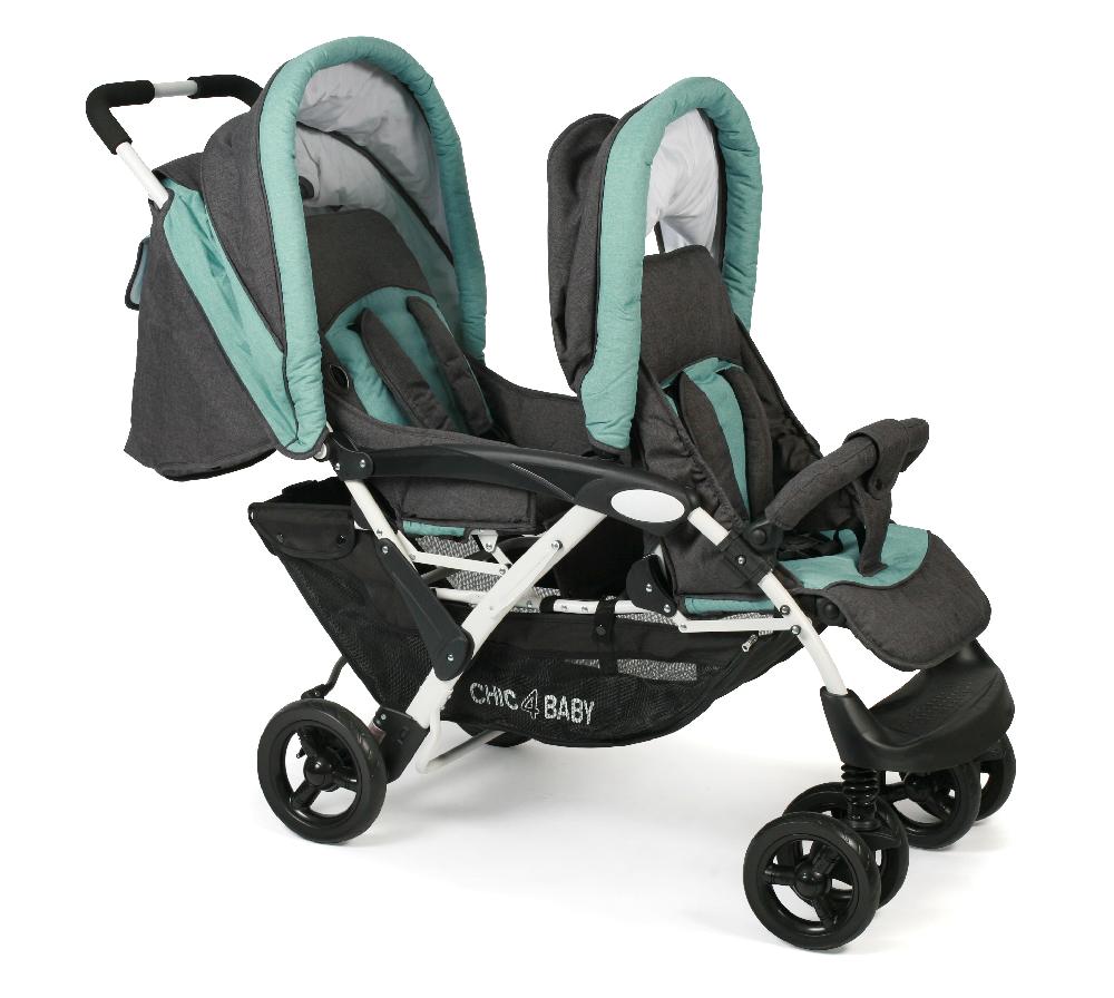 babymarkt Geschwisterwagen DUO Melange mint Vierteljährliche Förderung