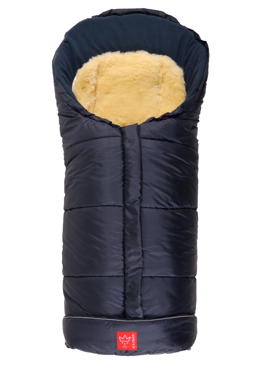 babymarkt Fußsack SHEEPY mit Lammfelleinlage marine Fabrikladen