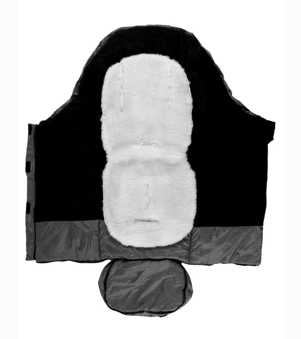 babymarkt Fußsack SHEEPY mit Lammfelleinlage marine Fabrikladen