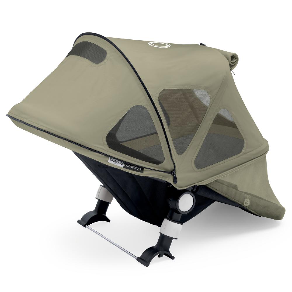 babymarkt Sonnendach mit Lüftungsfenstern Breezy Donkey Dark Khaki