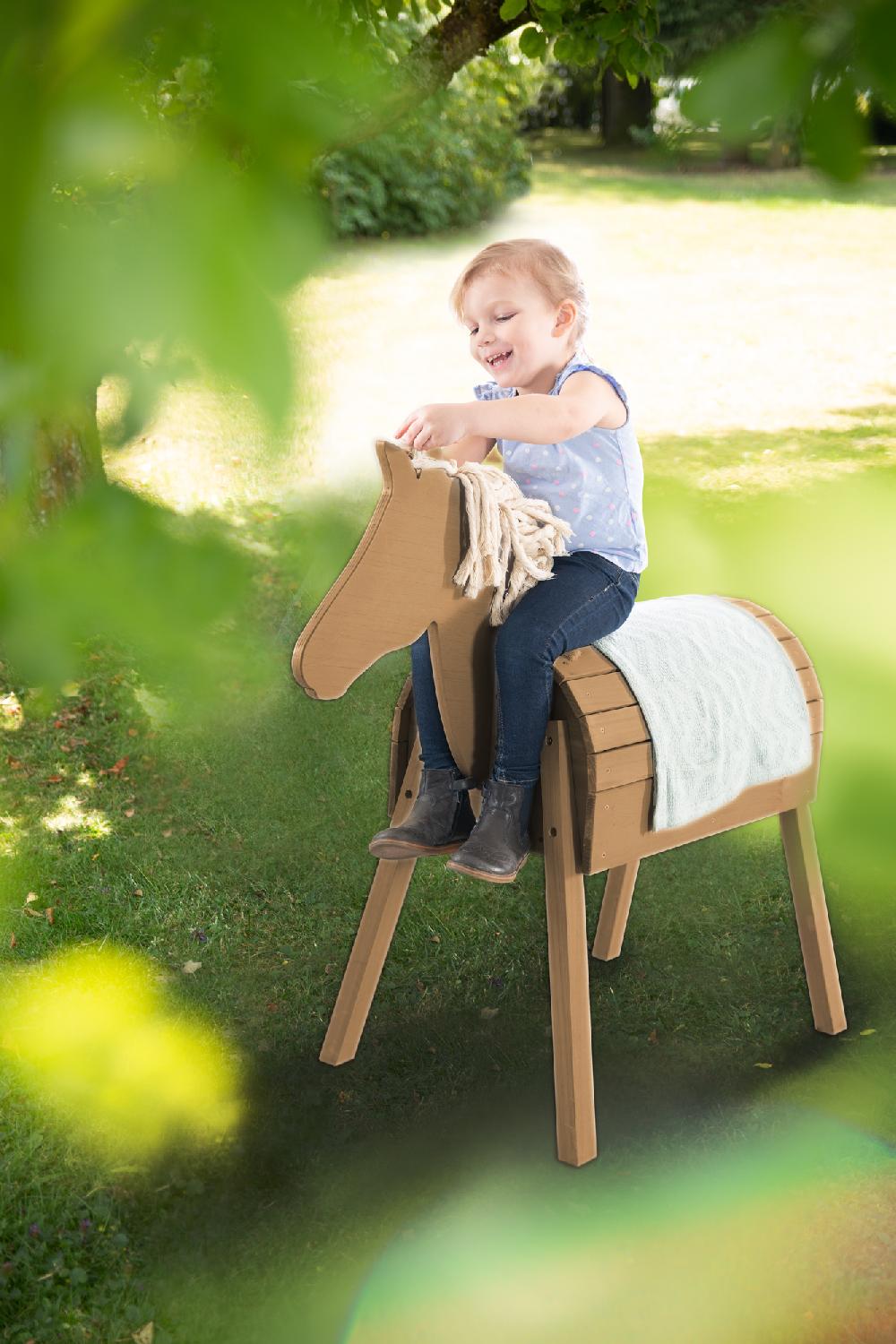 babymarkt Holzpferd Outdoor teakholz Hotsell