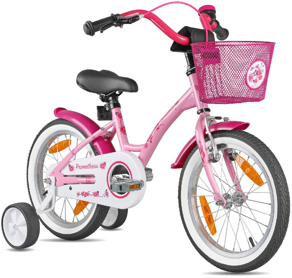 babymarkt Kinderfahrrad 16" mit Stützräder rosa-weiß Saisonschlussverkauf