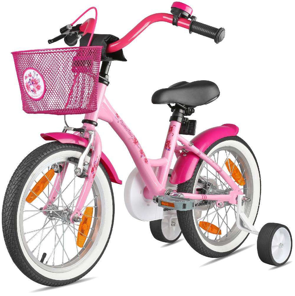 babymarkt Kinderfahrrad 16" mit Stützräder rosa-weiß Saisonschlussverkauf
