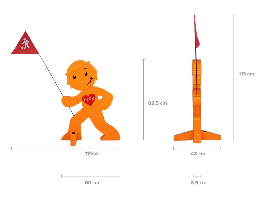 babymarkt Streetbuddy Warnfigur für mehr Kindersicherheit - orange Muttertagsangebot