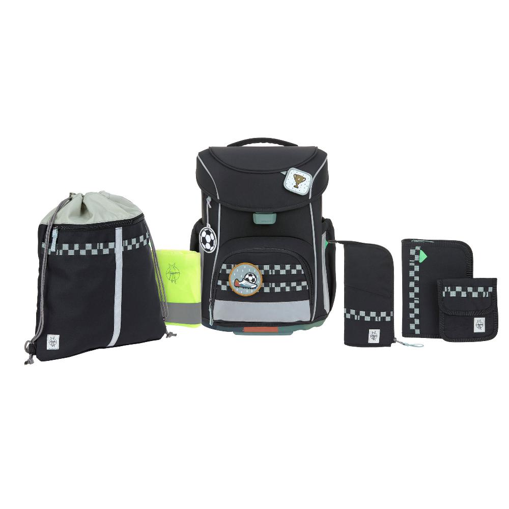 babymarkt Schulranzen-Set 6-tlg. Slim Unique black Valentinstagsangebot