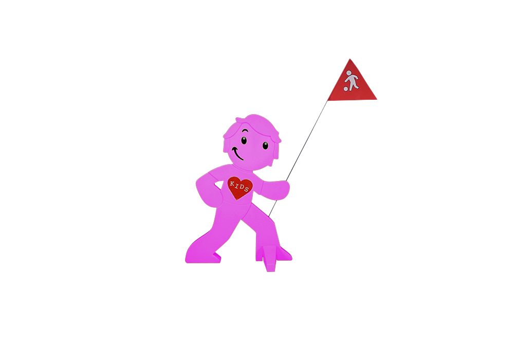 babymarkt Streetbuddy Warnfigur für mehr Kindersicherheit - magenta Jubiläumsangebot