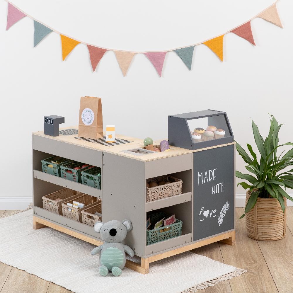 babymarkt Kaufladen Bollea warmgrau/natur Neueste Mode