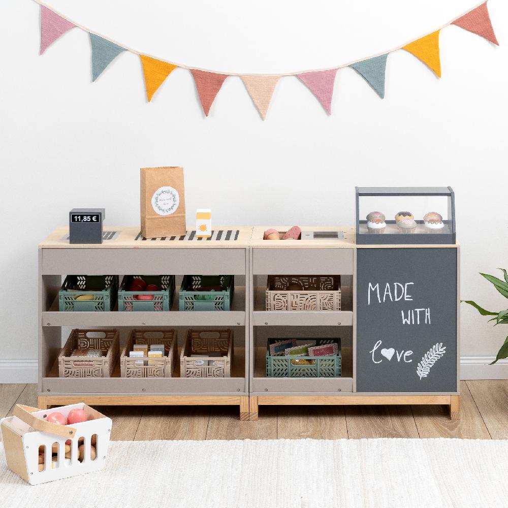 babymarkt Kaufladen Bollea warmgrau/natur Neueste Mode
