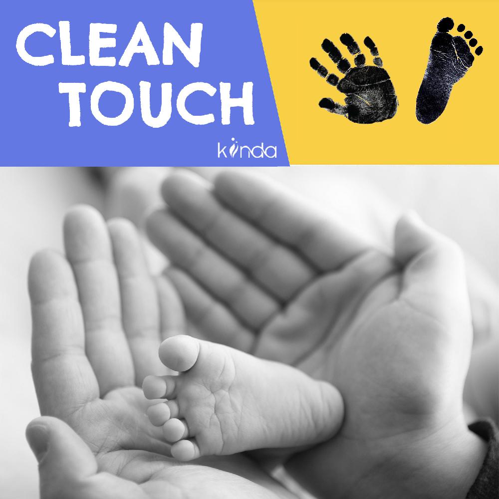 babymarkt Hand- und Fußabdruckset CleanTouch in schwarz Blitzangebot