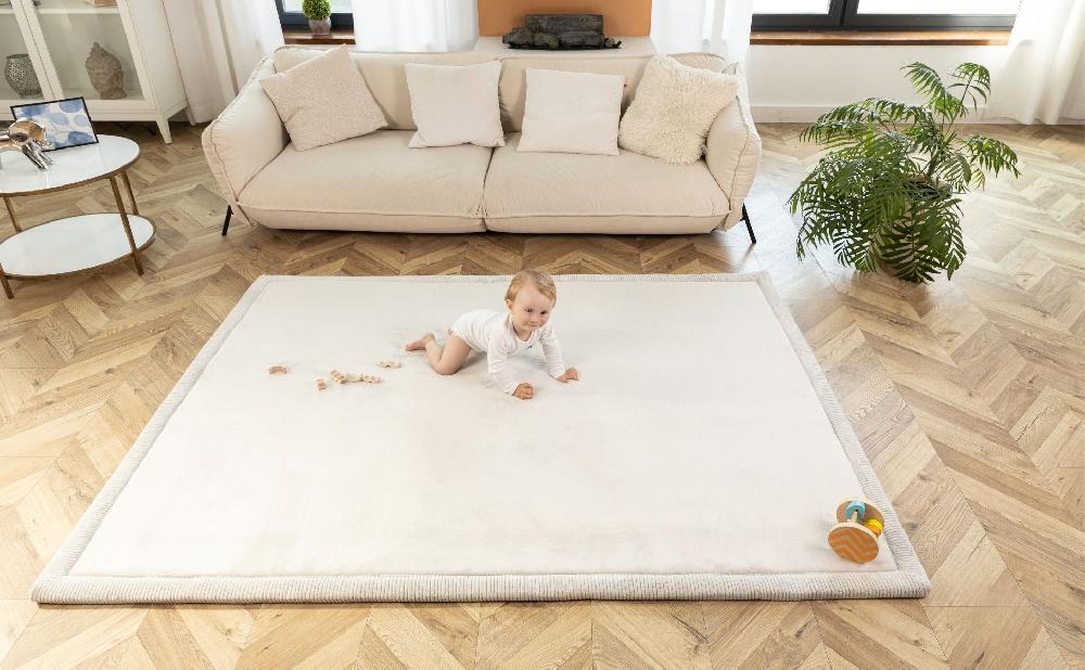 babymarkt Samtmatte-Spielmatte für Baby 200 x 150 cm Grau Sonderangebote