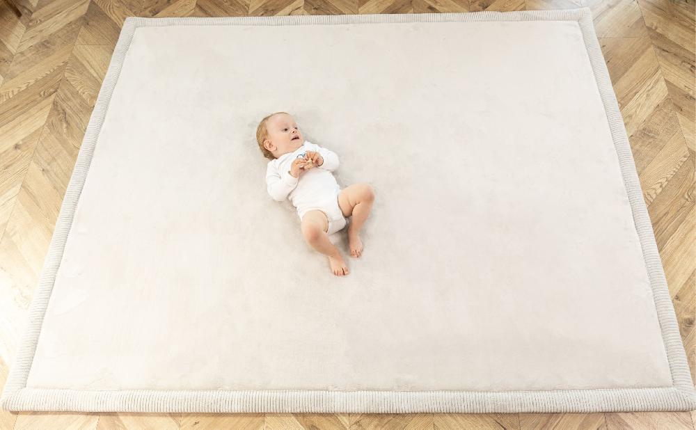 babymarkt Samtmatte-Spielmatte für Baby 200 x 150 cm Grau Sonderangebote