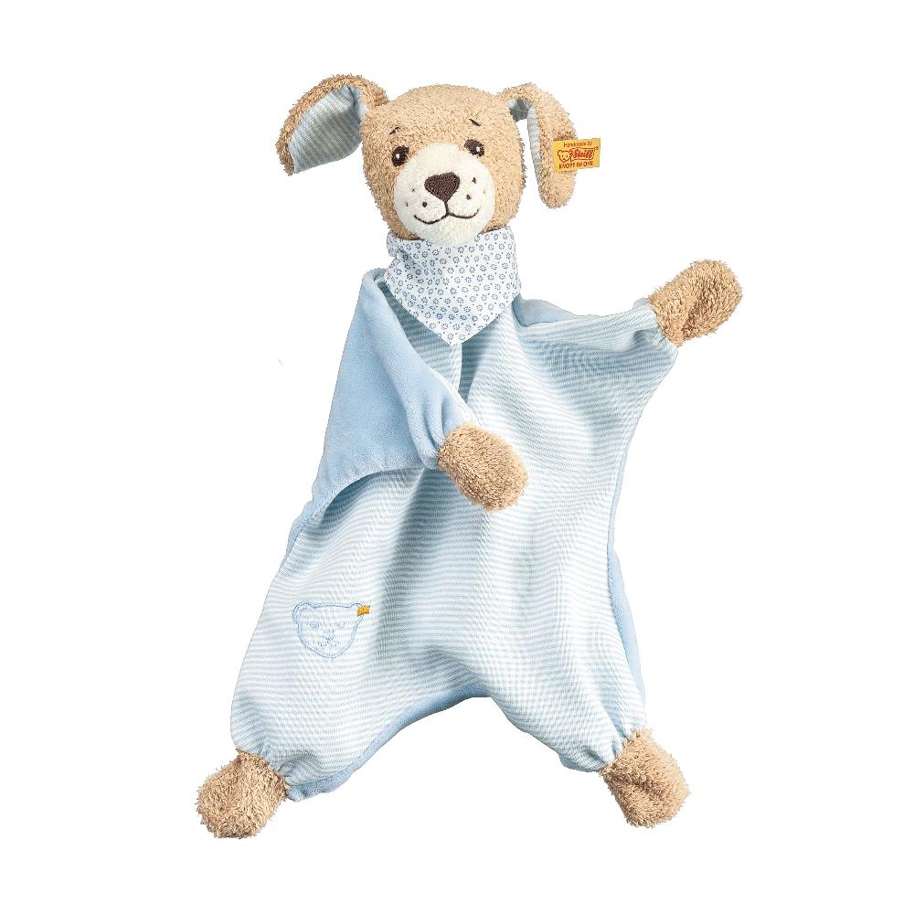 babymarkt Gute Nacht Hund Schmusetuch 30 cm blau