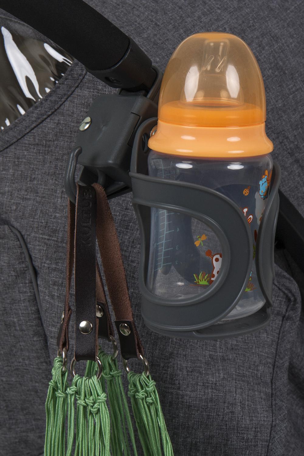 babymarkt Flaschenhalter mit Taschenhalter grau Riesige Rabatte