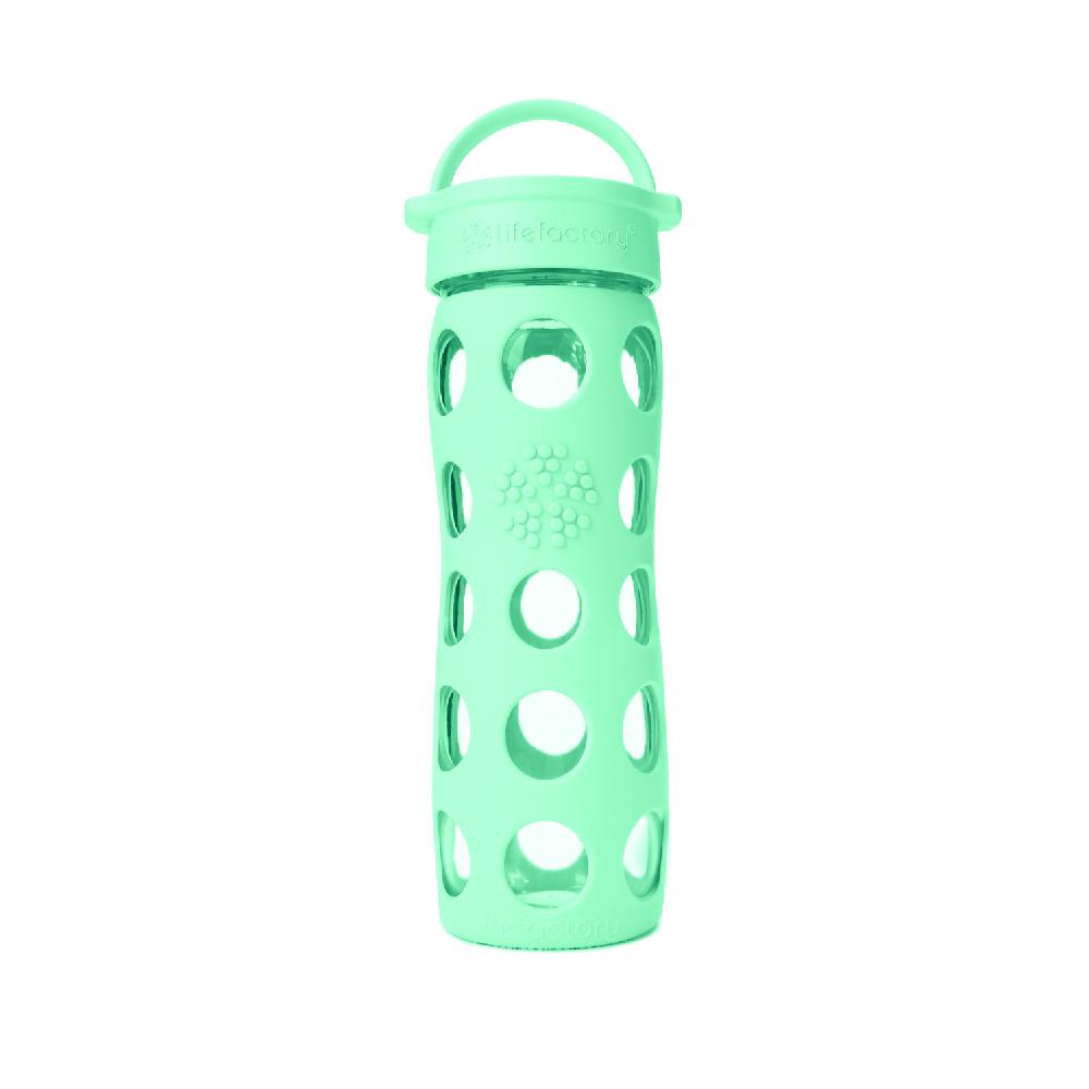 babymarkt Trinkflasche aus Glas in turquoise 475 ml