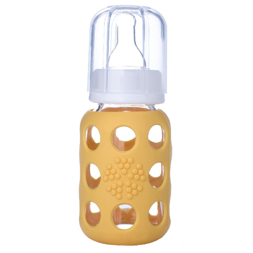 babymarkt Babyflasche aus Glas in yellow 120 ml