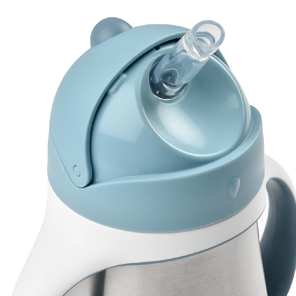 babymarkt Strohhalmbecher Edelstahl 250 ml in hellblau ab dem 8. Monat Blitzverkäufe