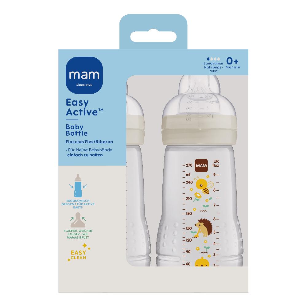 babymarkt Babyflasche Easy Active Größe 1 ab 0+M 270 ml Biene/ Igel im Doppelpack Online Shopping